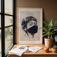 thumbnail image 6 of Who's The Queen - Illustration Sketch Modern Art Portrait Abstract Graffiti Moody Oak Framed Wall Art Print 12 x 18 inches, 6 of 59