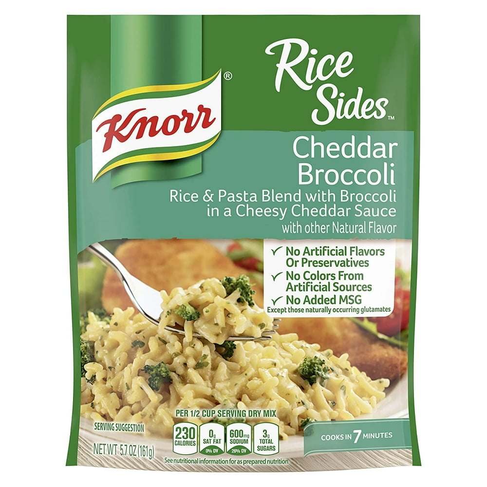 (12 Pack) Knorr Cheddar Broccoli Rice Side Dish 4 oz - Walmart.com