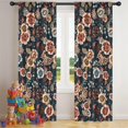 thumbnail image 5 of Blackout Kids Curtains,Pioneer Flower Floral Print Pattern Childrens Insulated Curtains Set Of 2,Bedroom Essentials,Toddler Room Decor 42"x84", 5 of 5