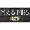 VCU Rams 6'' x 12'' Mr. & Mrs. Sign