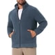 thumbnail image 4 of Chaqueta de felpa inspiradora CHIC para abrigo de invierno para hombres, con cuello alto, cremallera, suave, en color gris, 4 of 5
