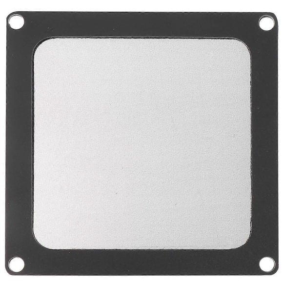 Professional Computer Dust Cover with Fine Mesh for Ventilation and Dustproof Black PVC 4pcs 9x9cm