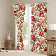 thumbnail image 3 of Manfei Vintage Flowers Black Out Curtains,Retro Rustic Floral Curtains Pack of 2 (42x63 Each),Beige Pink Green Bedroom Curtains For Men Women,Luxury Bedroom Decor, 3 of 6
