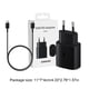 thumbnail image 3 of Cargador de teléfono Adaptador de cable de carga de cargador rápido de 25 W para Samsung S20 Note10 S21 Ndcxsfigh Para estrenar, 3 of 3