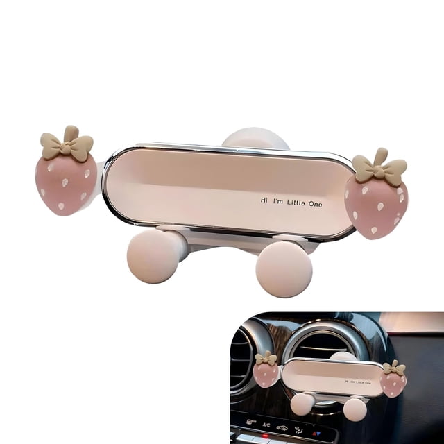 Soporte para celular para auto lekiliky, montaje universal en rejilla de ventilación, blanco