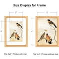 thumbnail image 2 of 3x4 Picture Frame Set of 3, Gold Aluminum Metal Photo Frames with HD Glass, Fits 2x3 with Mat or 3 x 4 without Mat, Display for Wall and Table, 2 of 6