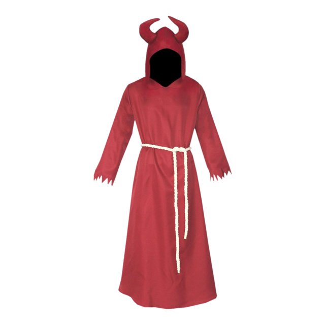 Disfraz de Halloween Cosplay Túnica Vestir Capa con Capucha para Cosplay Rojo XXL Yuyangstore Capa con capucha