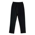 thumbnail image 5 of YMNXA Big Kids Girls Leggings Elastic Waist Polka Dot Soft Stretch Plush Lined Thickened Thermal Tights For Casual Daily Wear Black 3-4 Years, 5 of 6