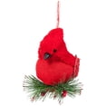 thumbnail image 5 of Northlight Burlap Cardinal with Pine Needles and Berries Christmas Ornament - 6.5" - Red, 5 of 9