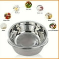 thumbnail image 5 of Pack Stainless Steel Prep Bowls, Metal Mixing Bowls, 16" x 4.7" Deep Serving Bowl, Round Camping Plates for Cooking, Baking, Prepping, Serving, 5 of 8