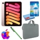 thumbnail image 1 of Paquete Apple iPad Mini 6 (2021, 64 GB, Wi-Fi + Cellular, rosa) (MLX43LL/A) con funda con cremallera gris oscuro + kit de limpieza de pantalla, 1 of 9