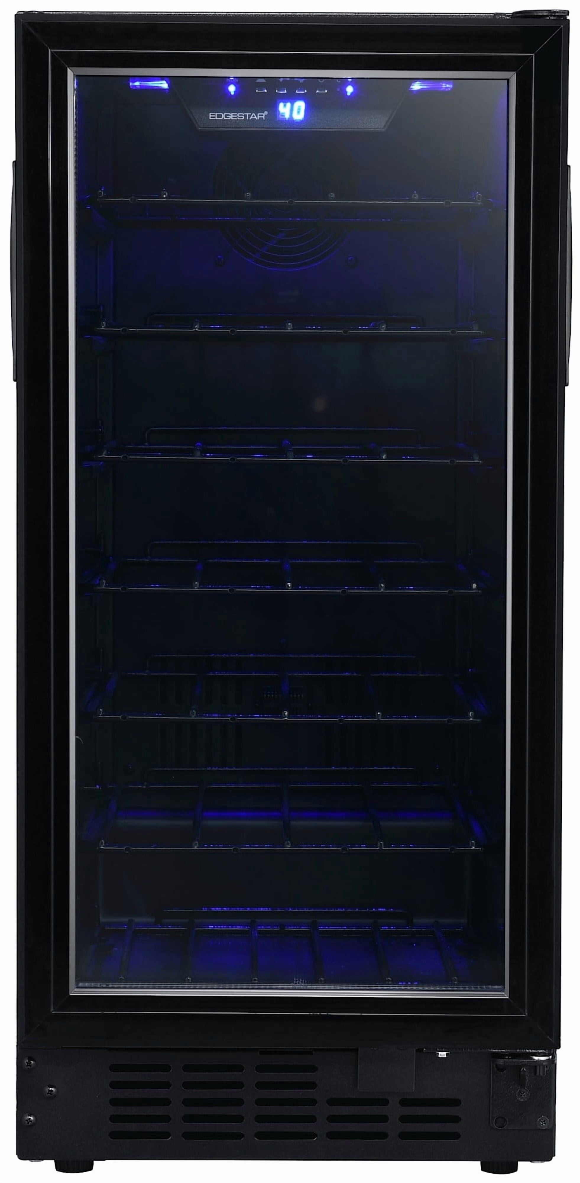 Edgestar Bwr301bl 15" Wide 25 Bottle Built-In Single Zone Wine Cooler - Black