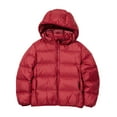 thumbnail image 2 of KYAIGUO Kids Boy Girl Winter Coat Down Coat Lightweight Puffer Jacket for Toddler Hooded Down Jacket Long Sleeve Warm Outwear for 3-12Y, 2 of 5