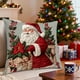 thumbnail image 1 of Herunwer Christmas Snowman Reindeer Gloves Eucalyptus Throw Pillow Covers, Winter Holiday Stripes Cushion Case Decoration for Sofa Couch, 1 of 6