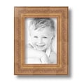 thumbnail image 2 of ArtToFrames 5" x 7" Gold with Green Tones Picture Frame, 5x7 inch Gold Wood Poster Frame (WOM-5079), 3 Pack, 2 of 6