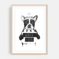 thumbnail image 2 of Winter Is Boring - Illustration Dog Winter Humor Black and White Quote Animal Unframed Wall Art Print 16 x 24 inches, 2 of 60