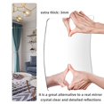 thumbnail image 2 of Hweilai Plexiglass locker mirror tile, bedroom body exercise wall mirror, 2 of 5