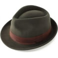 thumbnail image 4 of NANAHuang Men's Wool Felt Winter Hat Short Brim Fedora Hat, 4 of 7