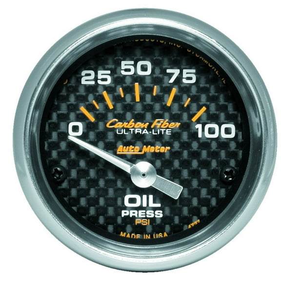 AUTO METER 4727 2IN OIL PRESS, 0-100 PSI, SSE, CARBON FIBER