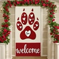 thumbnail image 3 of Heart-shaped Love Banner Puppy Pattern Heart Display Red Pink Rose Decor Romantic Backdrop for Valentine's Day Wedding Pet Party, 3 of 9