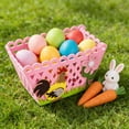 thumbnail image 4 of Yhmxh Easter Egg Buckets Colorful Felt Baskets, Empty Adorable Easter Pails Easter Decorative Gift Treat Boxes Chicken Shape Gift Baskets for Egg Hunt Holiday Party Favors Gifts Decorations Supplies, 4 of 6