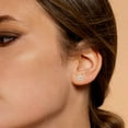 thumbnail image 4 of TimeLe$$ Classics 0.50 Carat TW Lab Grown Round Cut Solitaire Diamond Stud Earrings For Women in 14K Yellow Gold, 4 of 5