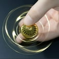 thumbnail image 4 of Gold Fidget Spinner Magic Orb Anxiety Toys Stress Relief Reducer Spin Fidgets Hand Bearing Tri Spinner Finger Spinners Toy Focus Fidgeting Restless Novelty Gift for Adults Kids, 4 of 7