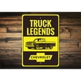 thumbnail image 2 of Truck Legends, Chevrolet Truck Sign, Garage Aluminum Metal Decor Sign - 4x18 inches, 2 of 4