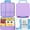 Cotton Candy, variant on 36OZ Chill Bento Box Leak Proof Lunch Box with Ice Pack Keep Food Cold, 4-Compartment Lunch Container with Utensils (Cotton Candy)