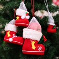 thumbnail image 3 of Bolsas de botas de dulces navideñas, botas de dulces, bolsa de mano, botas de Papá Noel, decoración de chimenea de árbol de Navidad (grande) (rojo) (2 unidades), 3 of 5
