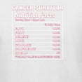 thumbnail image 6 of Wild Bobby Breast Cancer Survivor Nutrition Facts Breast Cancer Awareness Women Graphic Long Sleeve Tee, White, Large, 6 of 6