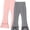 B-2 Packs, variant on 2-Pack Toddler Girls Flare Leggings: Cotton Bell Bottom Trousers with Elastic Waist, Durable for Playtime