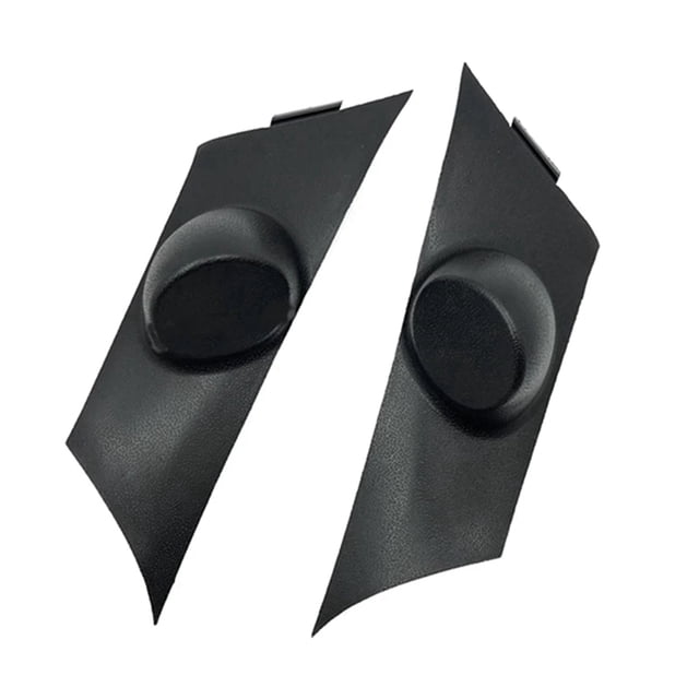 Car Tweeter Triangle Head Tweeter Speaker Shell Tweeter Triangle Treble Horn Cover for VIII 2010 2011,2 * Car Tweeter Speaker cover(Left+Right),Black