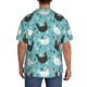 thumbnail image 3 of Fotbe Lovely Roosters Camisa Estampada de Manga Corta para Hombre, Casual de Verano, Estilo Playero, Sin Arrugas-Large, 3 of 5