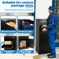 thumbnail image 5 of Gaonala Steel Package Delivery Box 19.6x14.4x44.9in Lockable Anti-Theft Weather-Resistant Extra Large Mailbox For Porch Curbside Black, 5 of 9