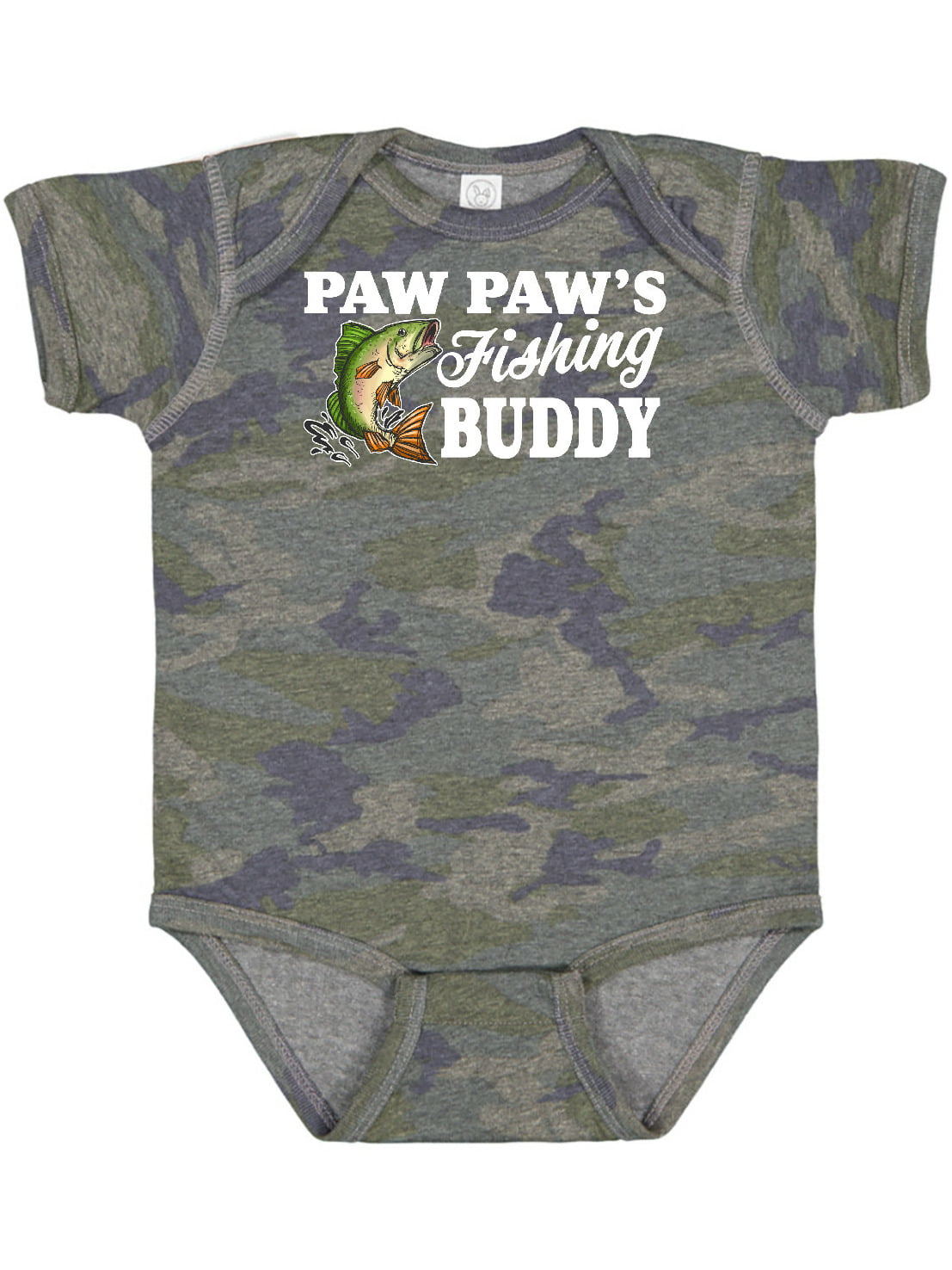 Daddy's Fishing Buddy Camo T-shirt Camouflage Children's T-shirt Kids Top Army 