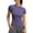 Purple, variant on Crew Neck Yoga Tops for Women Short Sleeve Slimming Athletic T-Shirt High Stretch Running Pilates Jogging Workout Activewear Tops Summer Lightwieght Outfits Sky Blue M