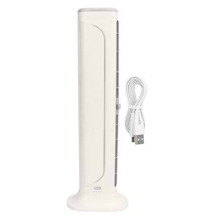 

Monitor Fan 3 Speed Bladeless Rechargeable Powerful Safe Small Clip On Desk Fan for Office Living Room White