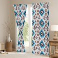 thumbnail image 3 of Manfei Hippie Geometric Aztec Black Out Curtains, Tribal Western Bohemian Curtains Pack of 2 (42x63 Each), Mandala Theme Bedroom Curtains, Curtains and Drapes Decor, 3 of 6