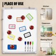 thumbnail image 4 of Glass Refrigerator Magnet 6Pcs Magnetic Fridge Sticker,Decor for Kitchen,Whiteboard,Cabinet,Stained Glass Poppies, 4 of 5