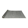 thumbnail image 2 of Ahgly Company Indoor Round Abstract Gray Modern Area Rugs, 3' Round, 2 of 4