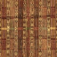 thumbnail image 1 of Ahgly Company Indoor Square Abstract Brown Modern Area Rugs, 3' Square, 1 of 4