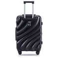 thumbnail image 2 of TUCCI T0283-24in-BLK 24 in. Cremosa T0283 ABS Carry-On Luggage, Black, 2 of 4