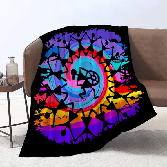Unique Print Blanket Throw Comfortable Warm Velet Plush Fluffy Throw Blanket Perfect Gift for Couch Sofa or Bed 50"(Width) x 80"(Length)
