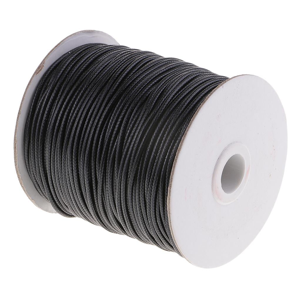 S SERENABLE 2pcs 2mm Waxed Cotton Cord Beading String DIY Jewelry Making Macrame Supplies