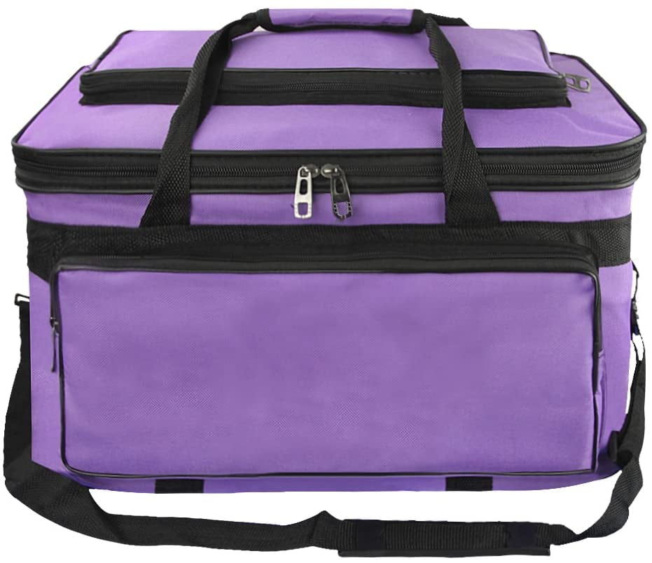 Large Capacity Art Supply Organizer Tote Bag – Padded Craft Storage with Adjustable Shoulder Strap, Foldable Travel Caddy for Brushes, Markers, Sketchbook, Watercolor Palette & More