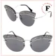 thumbnail image 1 of MIU MIU SCENIQUE MU58TS CRYSTAL Silver Black Oversized Rimless Sunglasses 58T, 1 of 5