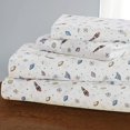 thumbnail image 2 of Viviland Kids Twin Sheet Set Printed Boys Bed Sheets White Space Rocket Pattern, 2 of 6