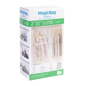 X-Large Hanging Vacuum Storage Bags, 2-Pack Compression