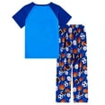 thumbnail image 2 of Boys' Pajamas Set Short Sleeves Tops & Long Pants 2-Piece Printed Kid Sleepwear Pajamas Set for Boys 6-14Y, 2 of 7